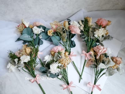 自然型手綁不凋花分束捧花【美好情懷】3