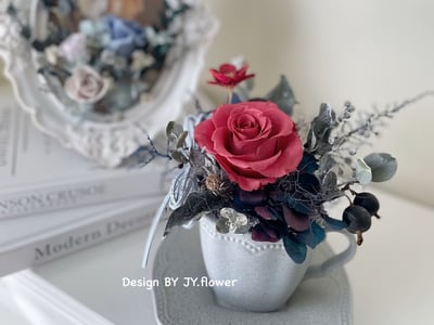 【永生花茶杯桌花】韓國KFAA永生花體驗課程1