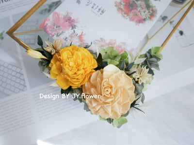 永生繡球仿舊金屬玻璃相框【暖陽】3