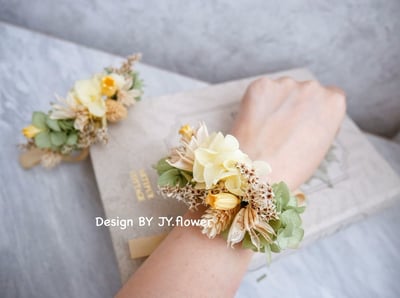 小花款永生乾燥手腕花【初夏】1