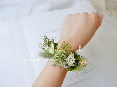小花款永生乾燥手腕花【青甸】1