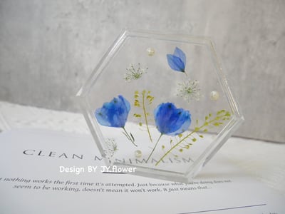 乾燥花盤/冷水杯墊/飾品托盤【秘境】2