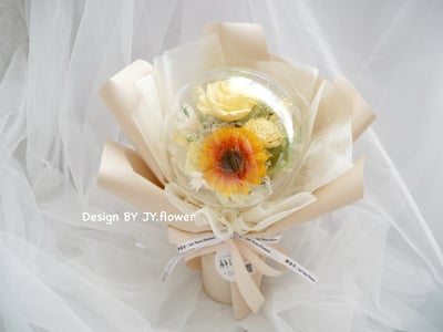 波波球小款永生非洲菊花束【新的開始】3