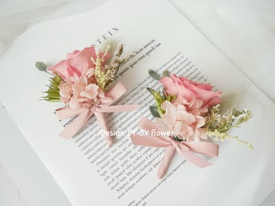 永生玫瑰胸花【春日花園】3