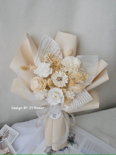 【花束包裝+桌花】系列套課5