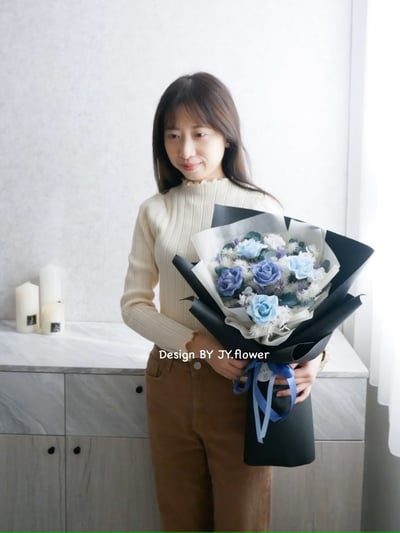 【不凋花與乾燥花商業花藝】精修套課9