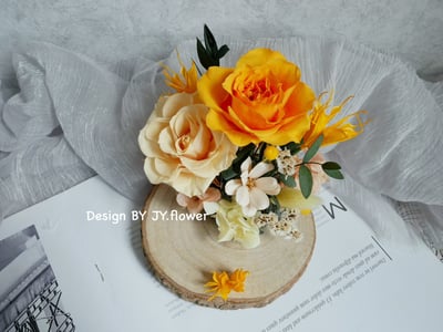 永生玫瑰名片座【甜橙】2