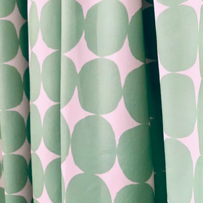 義大利製水玉點鬆緊長裙3