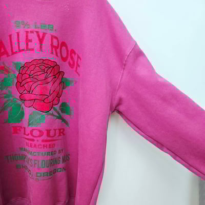 桃紅玫瑰鋪棉長版上衣3