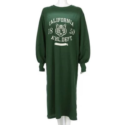 純棉虎紋印花連身裙2