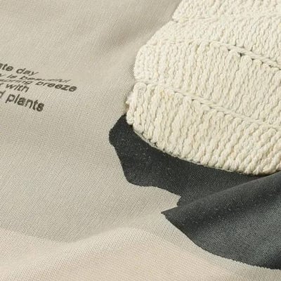 日本設計師款 編織包包圖案連袖上衣2