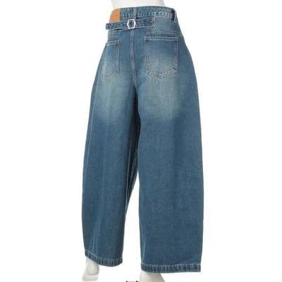 日本設計師款 寬版牛仔褲3