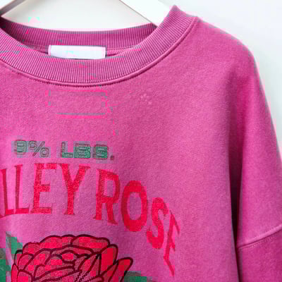 桃紅玫瑰鋪棉長版上衣4