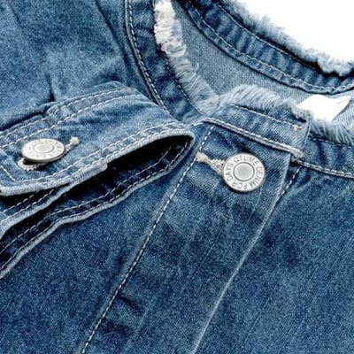 日本設計師款 蓬鬆袖薄牛仔外套2