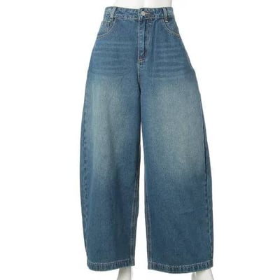 日本設計師款 寬版牛仔褲1