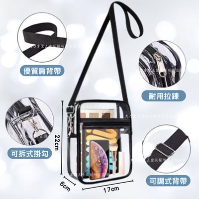 無塵室透明側背包3