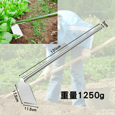 長柄方形不鏽鋼鋤頭3