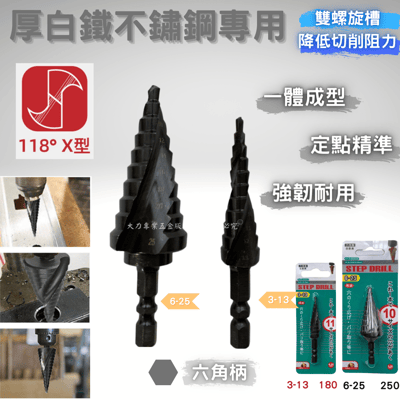 高鈷階梯鑽(黑色)2