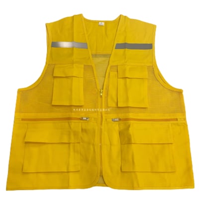 韓式多口袋反光背心5