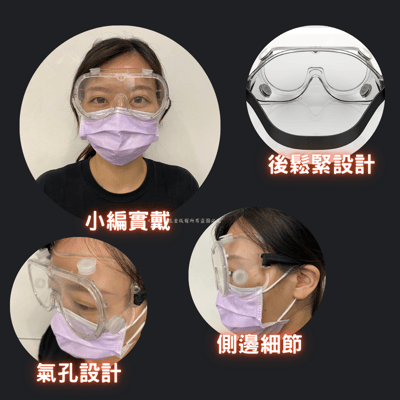 防護隔離眼鏡面罩3