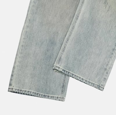 『現貨』🇰🇷 奶油骯髒做舊水洗牛仔褲10