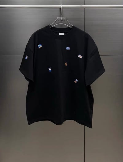 餅乾貼布刺繡短袖T恤7