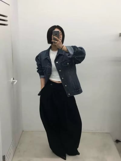 ACT高級感闊腿休閒西褲男女款6