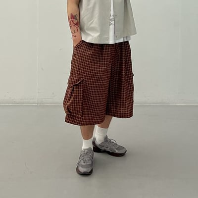 格紋百慕達七分短褲3