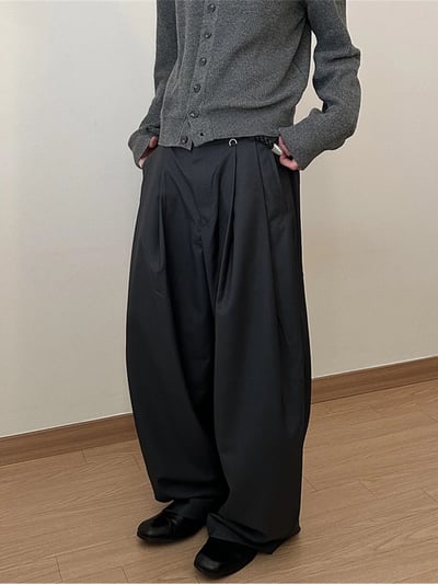 ACT高級感闊腿休閒西褲男女款4