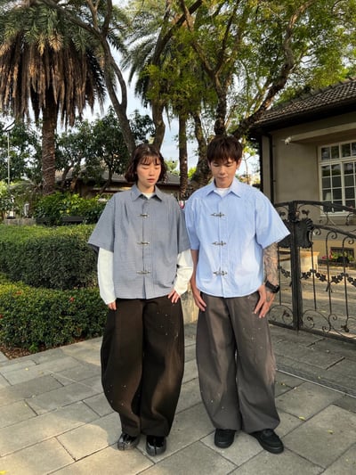 消防扣短袖襯衫3