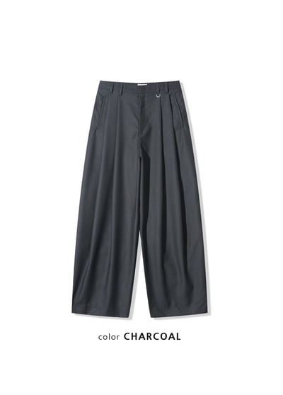 ACT高級感闊腿休閒西褲男女款14