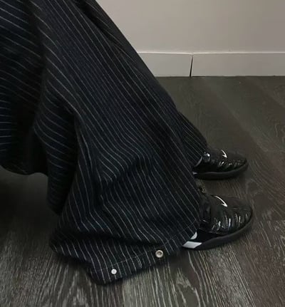 卯釘條紋落地褲3