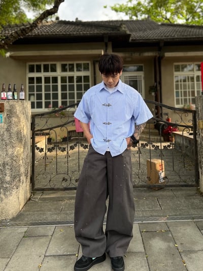 消防扣短袖襯衫7