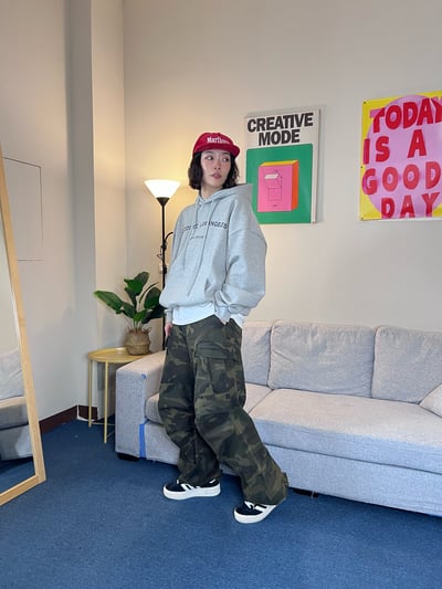 立體剪裁 迷彩工裝褲6