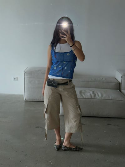 韓國🇰🇷Pop Art Mesh Tank6