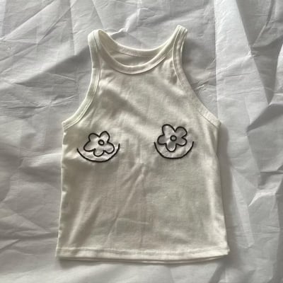 🇹🇭🌼 手工花卉刺繡背心2