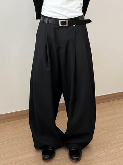 ACT高級感闊腿休閒西褲男女款2