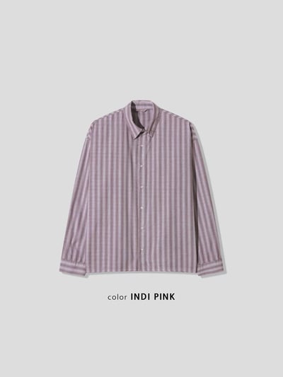 🇰🇷 Charcoal Flow 炭灰格紋襯衫3