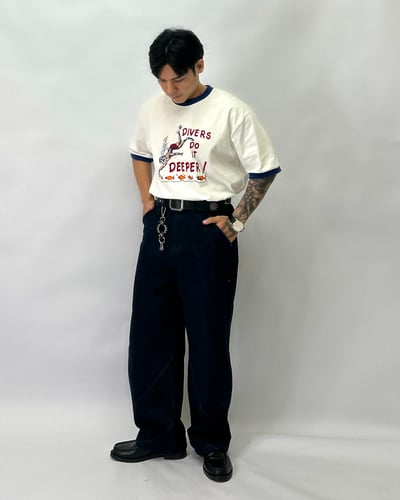 【fuchun】【🇰🇷】買夢想的海女奶奶滾邊短T4