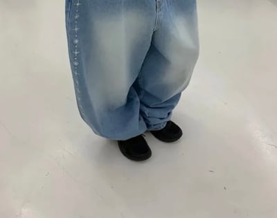 Stud Line Balloon Denim Pants 側邊鉚釘牛仔褲3