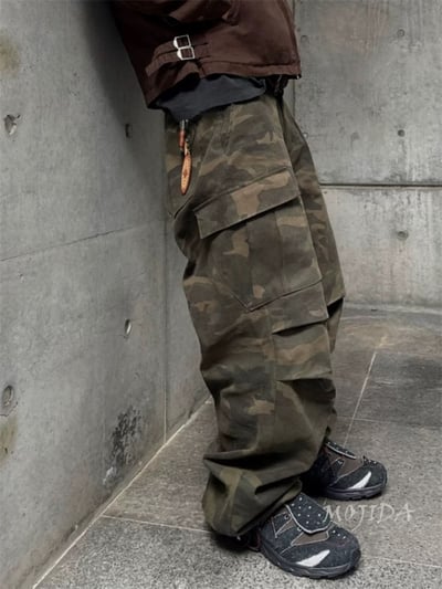 立體剪裁 迷彩工裝褲2