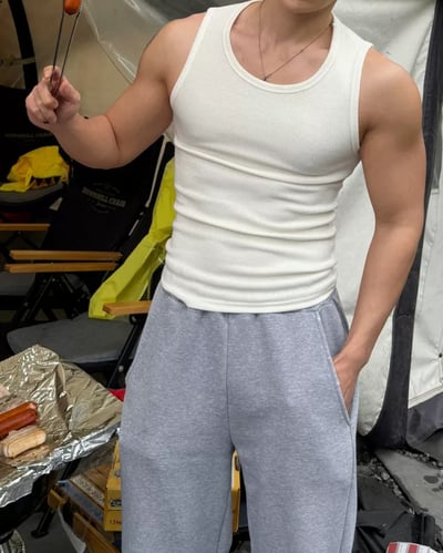 修身高彈力肌肉背心13