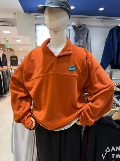 搖粒絨立領抓絨上衣1