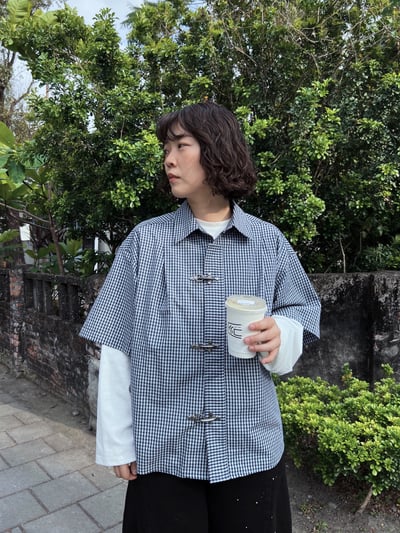 消防扣短袖襯衫1