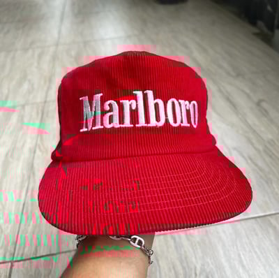 Marlboro 萬寶路 燈芯絨 平簷帽 vintage9