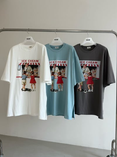 韓國🇰🇷Summer Cream Tee 🍦1