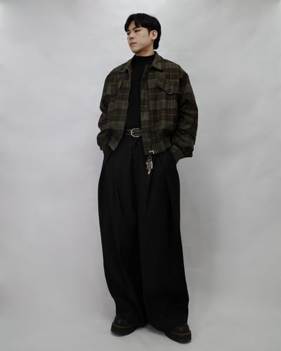 【fuchun】【🇰🇷】短款收腰 格紋 哈靈頓外套4
