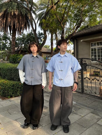 消防扣短袖襯衫4