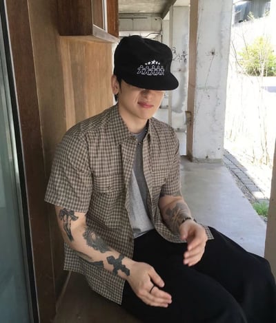 短版雙口袋格紋襯衫7