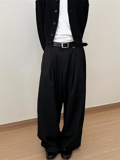 ACT高級感闊腿休閒西褲男女款1